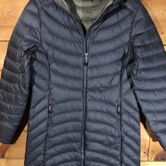 L.L. Bean Ultralight 850 Fill Downtek Quilted Puffer Hooded Jacket Womens Size S - Picture 3 of 12
